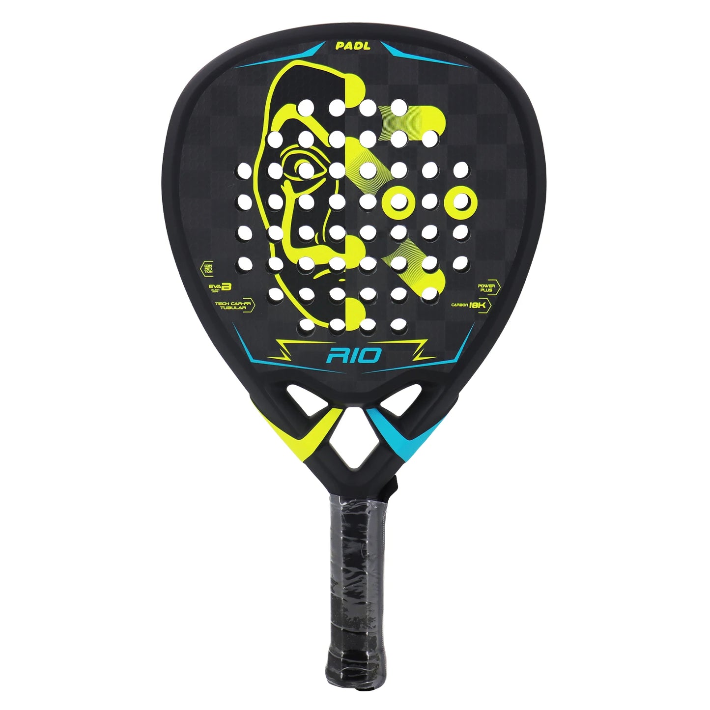 Paddle Racket 3K/12K/18K/Carbon fiber rough finish with Eva soft memory foam core Round Shape High balance Paddle