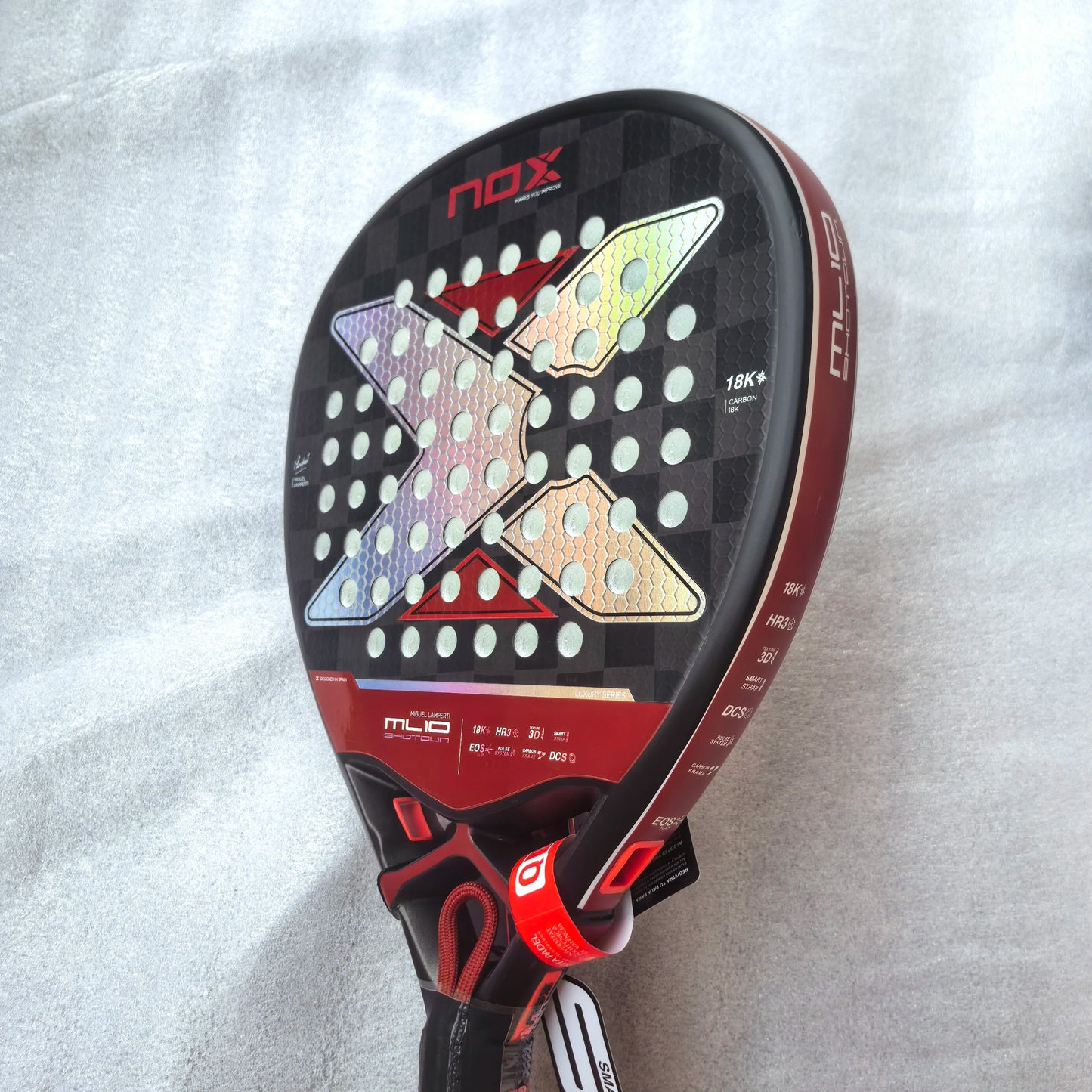 Padell tennis racket 3K Carbon 16K fiber rough surface with Eva soft memory paddle height balance Padel For Men Women